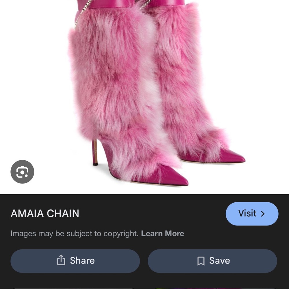 Giuseppe Zanotti Pink Fur Heeled Boots